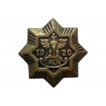 Badge of the Citizens' Committee for the Defense of the State 1920 OKOP with award