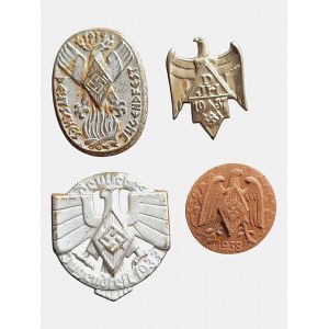 Set of Hitler Jugend Tinnie badges