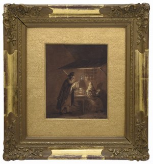 Aleksander ORŁOWSKI (1777-1832), Scena we wnętrzu