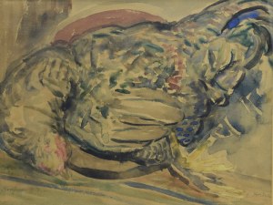 Emil KRCHA (1894-1972), Kompozycja z drobiem, 1944