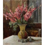 Alfred NICKISCH (1872-1948), Mieczyki w wazonie