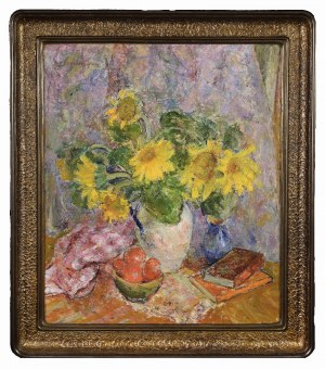 Janina NOWOTNOWA (1881-1963), Martwa natura ze słonecznikami