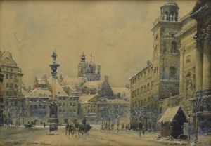 Władysław CHMIELIŃSKI [Stachowicz] (1911-1979), Plac Zamkowy w Warszawie, 1944