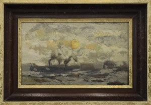 Michał Gorstkin WYWIÓRSKI (1861-1926), Statek na morzu