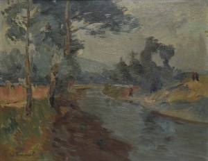Edward WIECZOREK (1901-1988), Pejzaż z rzeką