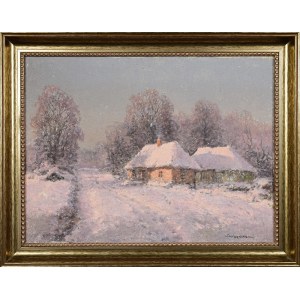 Viktor KORECKI (1890-1980), Cottages in the Snow
