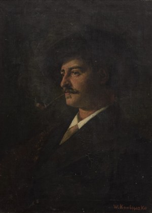 Wacław KONIUSZKO (1854-1900), Mężczyzna palący fajkę