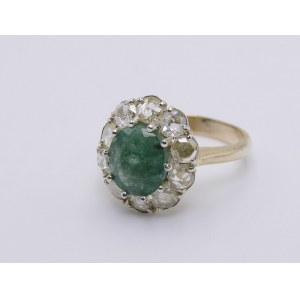 Bague avec émeraude