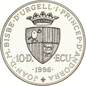Andorra 10 Diners 1996 Coronation of Charlemagne