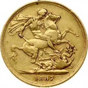 Australie Souverain 1887 S