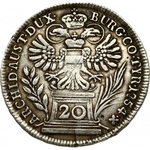 20 Kreuzer 1754 Vídeň