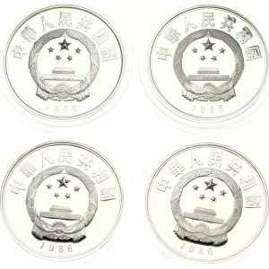 China 5 Yuan 1986 Set of 4 Coins