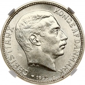 Danemark 2 Couronnes 1930 N ; AH/HS NGC MS 62