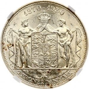 Danemark 2 Couronnes 1930 N ; AH/HS NGC MS 62