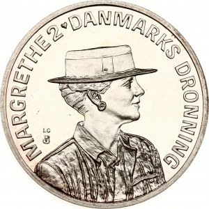 Denmark 200 Kroner ND (1990) LG Queen's 50th Birthday