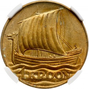 Estonia 1 Kroon 1934 NGC MS 64