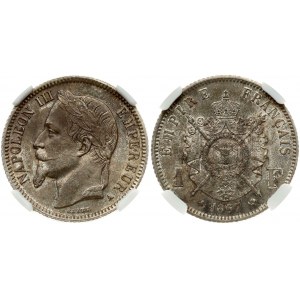 1 Franc 1867 A NGC MS 62