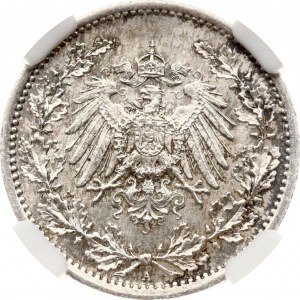 Germany ½ Mark 1914 A NGC MS 65