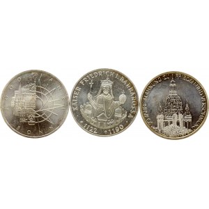 Germany Federal Republic 10 Mark 1989-1995 Lot of 3 coins