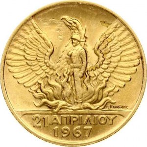 Řecko 20 drachmai Revoluce 21. dubna 1967