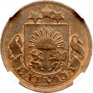 Latvia 2 Santimi 1922 NGC MS 62 BN
