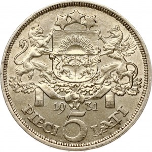 Latvia 5 Lati 1931