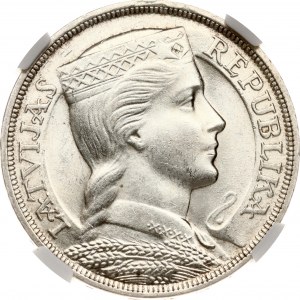 Latvia 5 Lati 1932 NGC MS 63