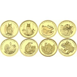 Liberia 10 Dollars 2008 SET de 8 pièces