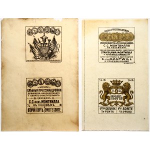 Original yeast packing Labels 1890 - 1914 Lot 6 different pcs