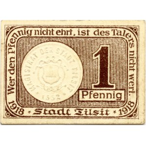 Prussian Lithuania Tilsit - Tilžė 1 Pfennig 1918