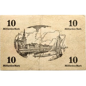 Prussian Lithuania Tilsit - Tilžė 10 Milijarden Mark 1923