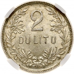 Lithuania 2 Litu 1925 NGC MS 62