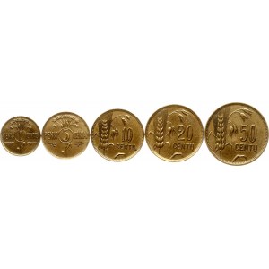 Lithuania 1 Centas - 50 Centu 1925 Lot of 5 coins
