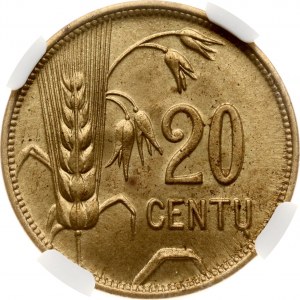 Lithuania 20 Centu 1925 NGC MS 64
