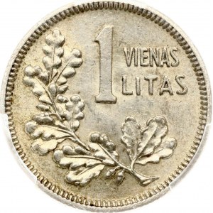 Lithuania 1 Litas 1925 Mare Variety (Kumele) PCGS MS 61