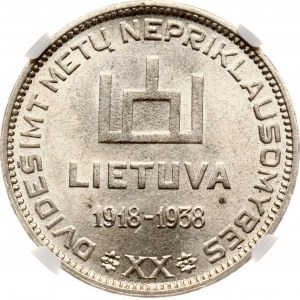 Lithuania 10 Litu 1938 Smetona NGC MS 63