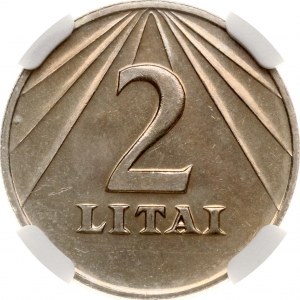 Lithuania 2 Litai 1991 NGC MS 65