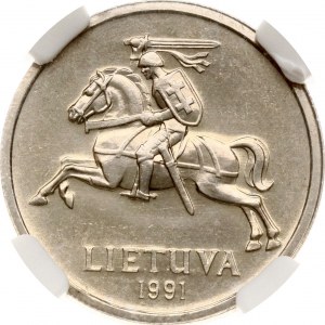 Lithuania 2 Litai 1991 NGC MS 65