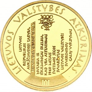 Lithuania 100 Litu 2009 Millennium of the first mention of the name 'Lithuania'