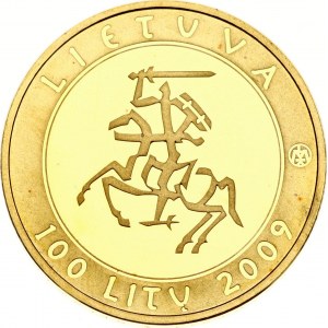 Lithuania 100 Litu 2009 Millennium of the first mention of the name 'Lithuania'
