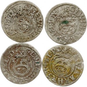 Brandenburg-Prussia Poltorak 1621-1923 Konigsberg Lot of 4 coins