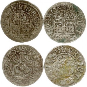 Brandenburg-Prussia Poltorak 1621-1923 Konigsberg Lot of 4 coins