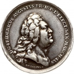 Poland Medal 1733 tribute to the newly elected king and elector August