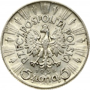 Poland 5 Zlotych 1938 Jozef Pilsudski