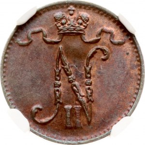 Russia For Finland 1 Penni 1912 NGC MS 64 BN