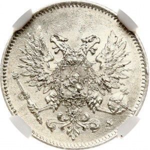 Russia 25 Pennia 1917 S For Finland NGC MS 65
