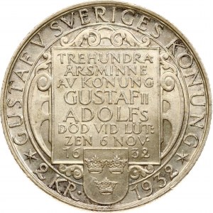 Švédsko 2 koruny 1932 G Smrť Gustafa II Adolfa