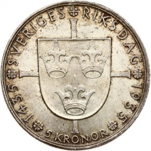 Švédsko 5 korún 1935 G