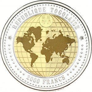 Togo 2000 Francs 2004 CFA Year of the Monkey