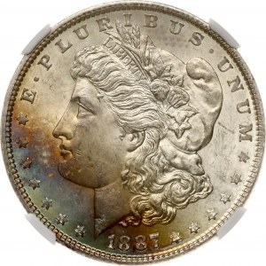 USA Morgan Dollar 1887 NGC MS 63